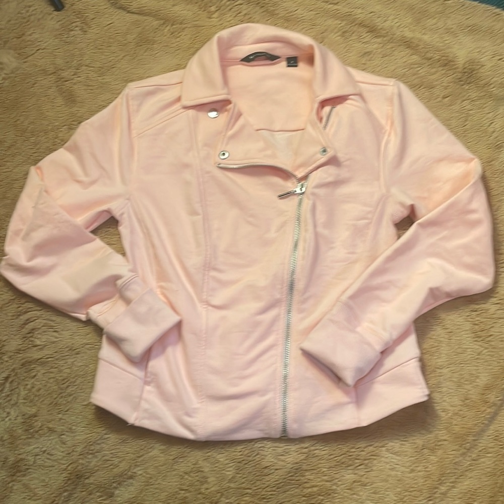 Super Cute H by Halston Light Pink Lightweight Zip Up Jacket! Size 8